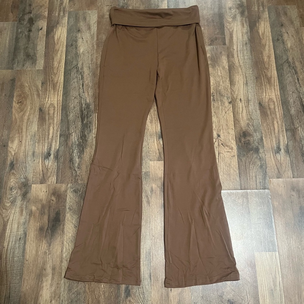 Brown Women's Flared Pants